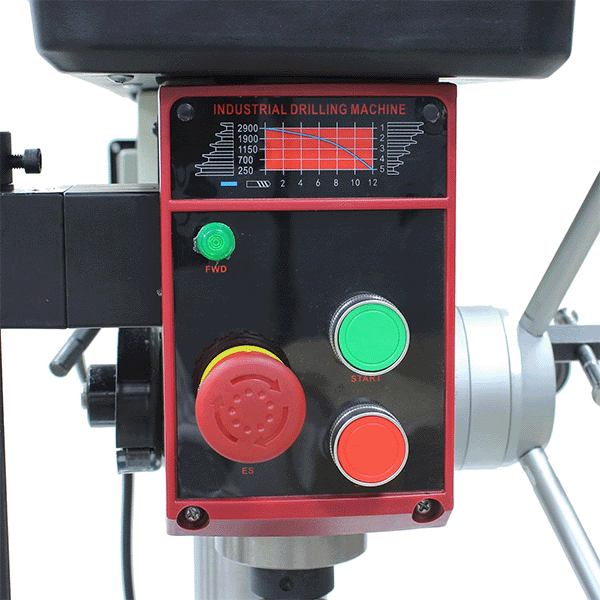 Baileigh DP-1000E Drill Press Controls
