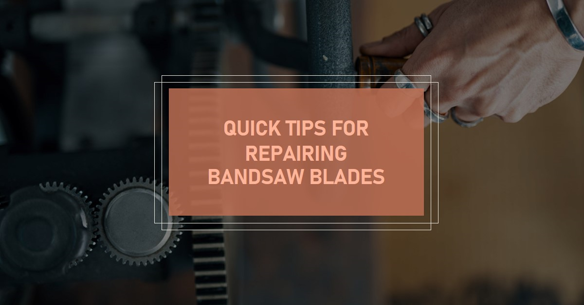 Can bandsaw blades be repaired